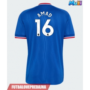 Lacne Muži Futbalové dres Manchester United Amad Diallo #16 2026-27 Krátky Rukáv - Preč